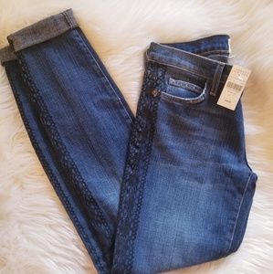 NWT* Current Elliot Tuxedo Rolled Skinny Tux Jeans
